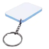 Keyring polymer l blue rectangle SB1004.webp