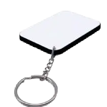 Keyring polymer l green rectangle SB1006.webp