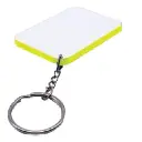 Keyring polymer yellow rectangle SB1007.webp