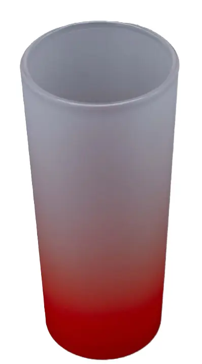 Glass drinking frosted red gradient SB745.webp
