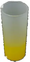 Glass drinking frosted yellow gradient SB759.webp