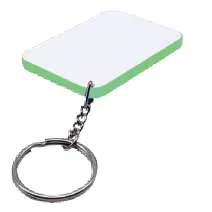Keyring polymer green rectangle SB1005.webp