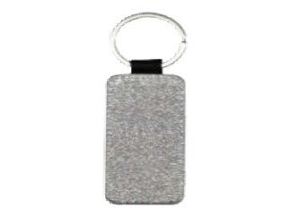 Keyring PU glitter rectangle