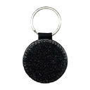 Keyring PU glitter round