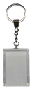 Key ring crystal rectangle