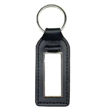 Keyring PU black rectangle SB366.webp