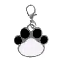 Dog tag paw black SB452.webp