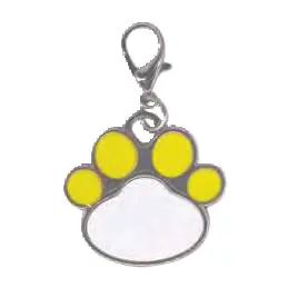 Dog tag paw yellow SB456.webp