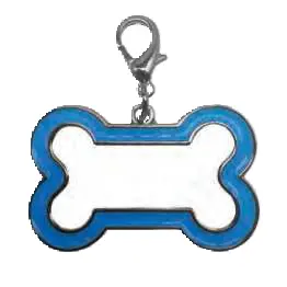 Dog tag bone blue SB432.webp