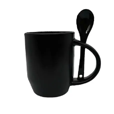 Mug magic with spoon black UPSB941.webp