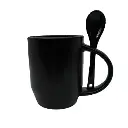 Mug magic with spoon black UPSB941.webp