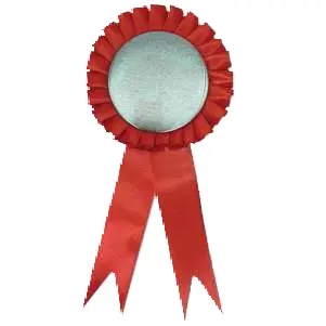 Badge rosette red SB2110.webp