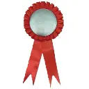 Badge rosette red SB2110.webp
