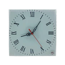 Wall clock 20 cm glass