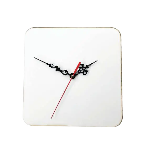 Wall clock square 20 cm MDF