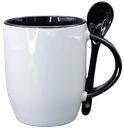 Coffee mug with spoon 350 ml