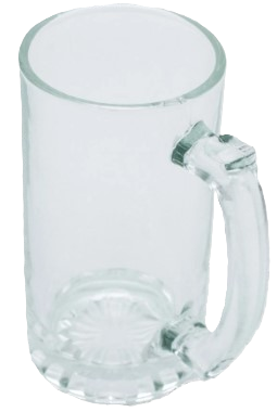 Beer mug clear set of 2