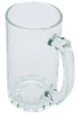 Beer mug clear set of 2