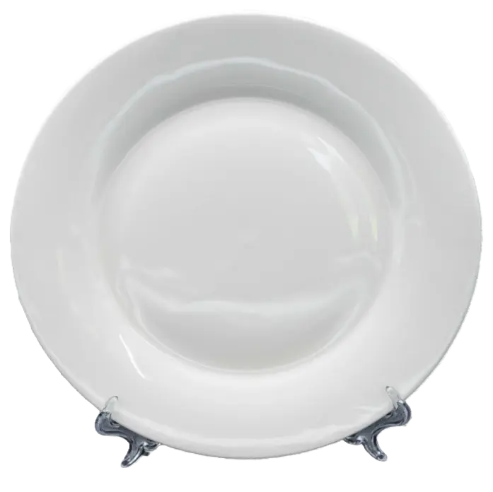 Plate with stand 10"