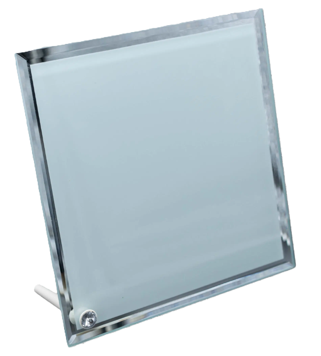 Photo display glass mirror 200x200