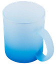 Glass mug frosted gradient