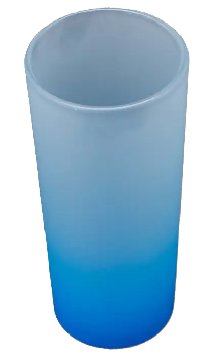 Drinking glass frosted
