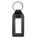 Keyring metal & PU rectangle