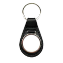 Keyring metal & PU round