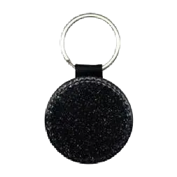 Keyring PU glitter round