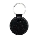 Keyring PU glitter round