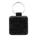 Keyring PU glitter square