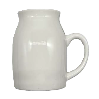 Milk jug ceramic white