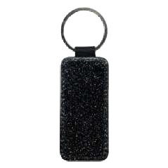 Keyring PU glitter rectangle